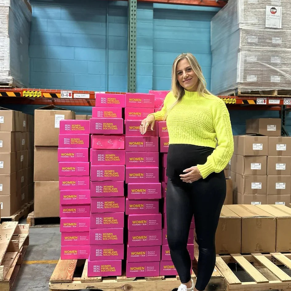 Amy pregnant, in our St. Augustine warehouse, where it started.